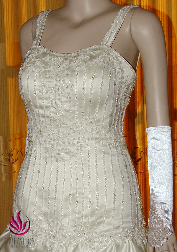 Orifashion HandmadeGrace Wedding Dress beaded with Rhinestones R